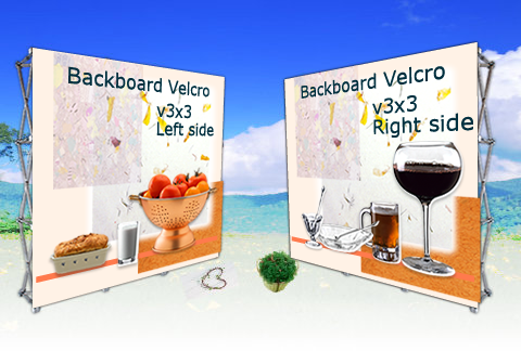 バックボードベルクロv3x3:参考イメージv3x3 バックボードベルクロv3x3:参考イメージv3x3