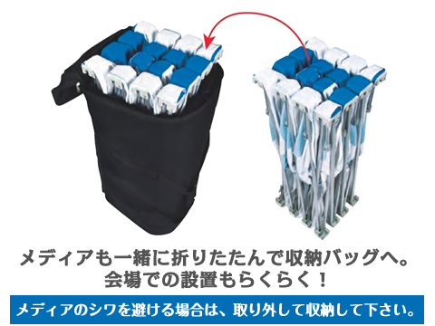エキスパンドベルクロメディア収納