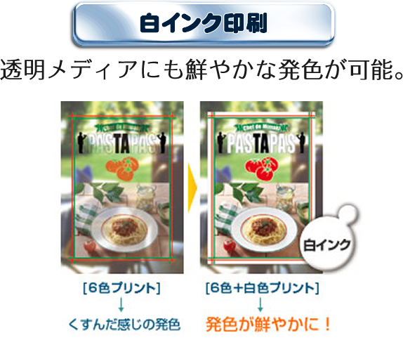 白インク印刷の特徴
