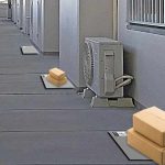 宅配、置き配ゾーンマットシート：アパート玄関例